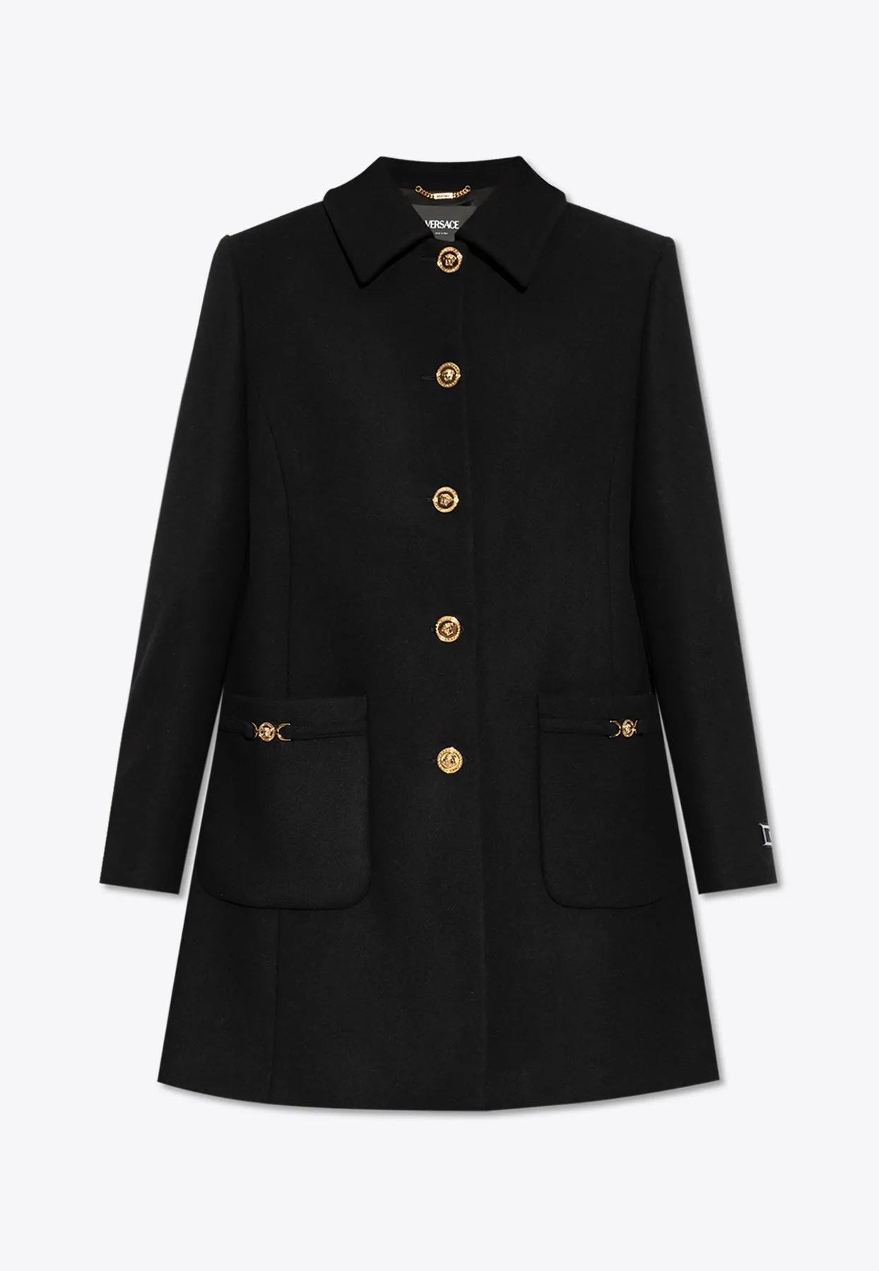 A-Line Felted-Wool Coat