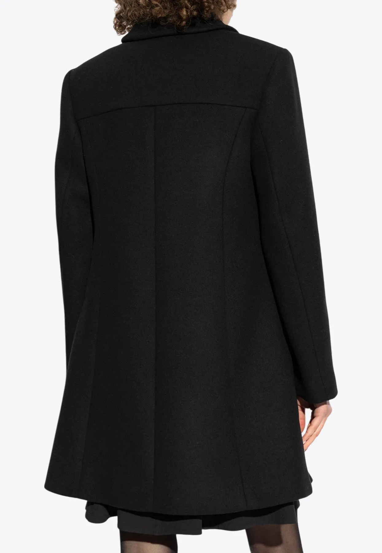 A-Line Felted-Wool Coat