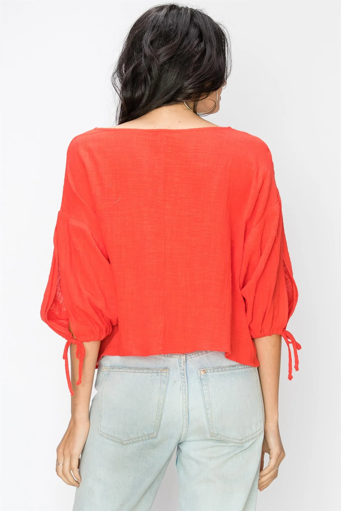 Balloon Sleeve Breezy Blouse