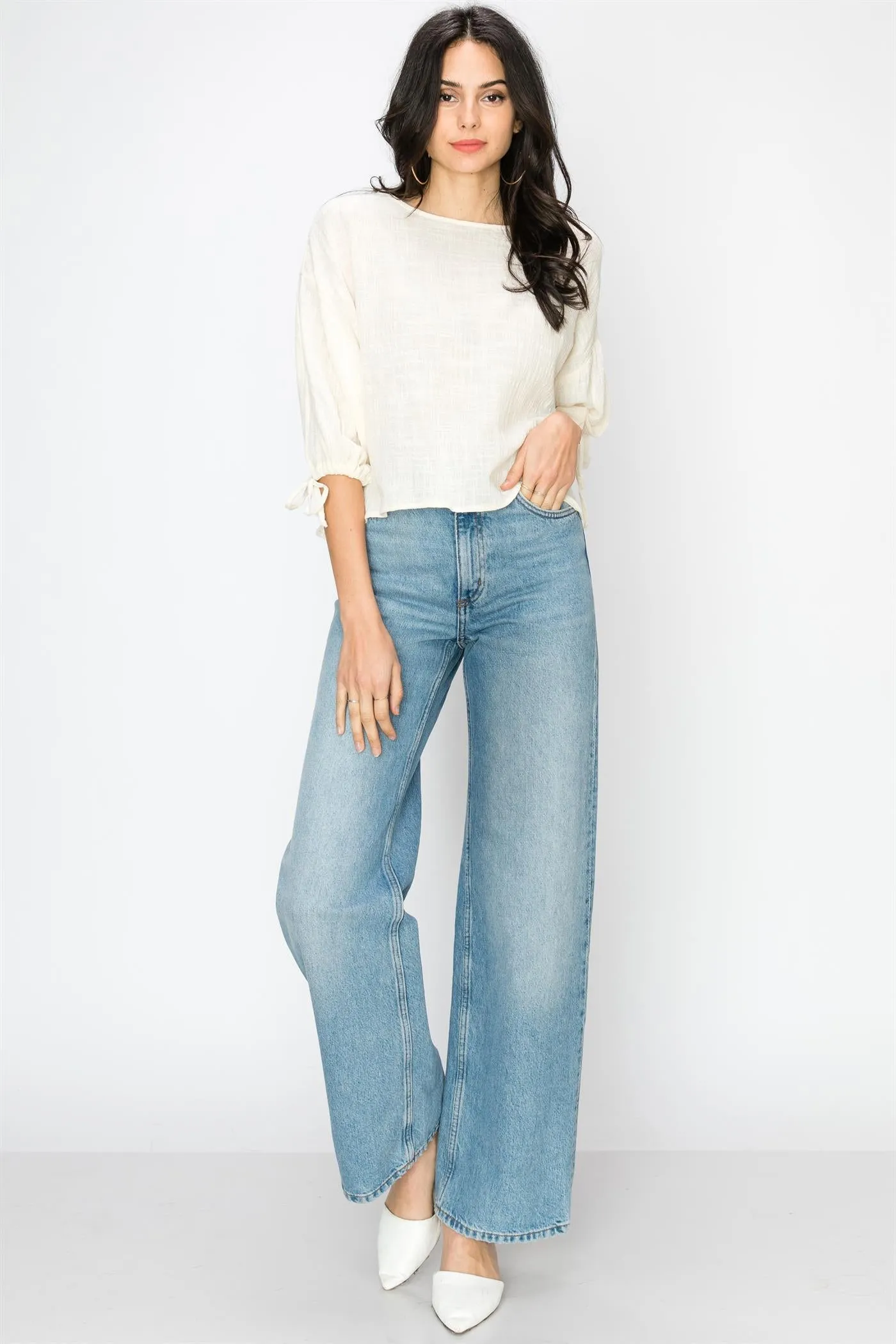 Balloon Sleeve Breezy Blouse
