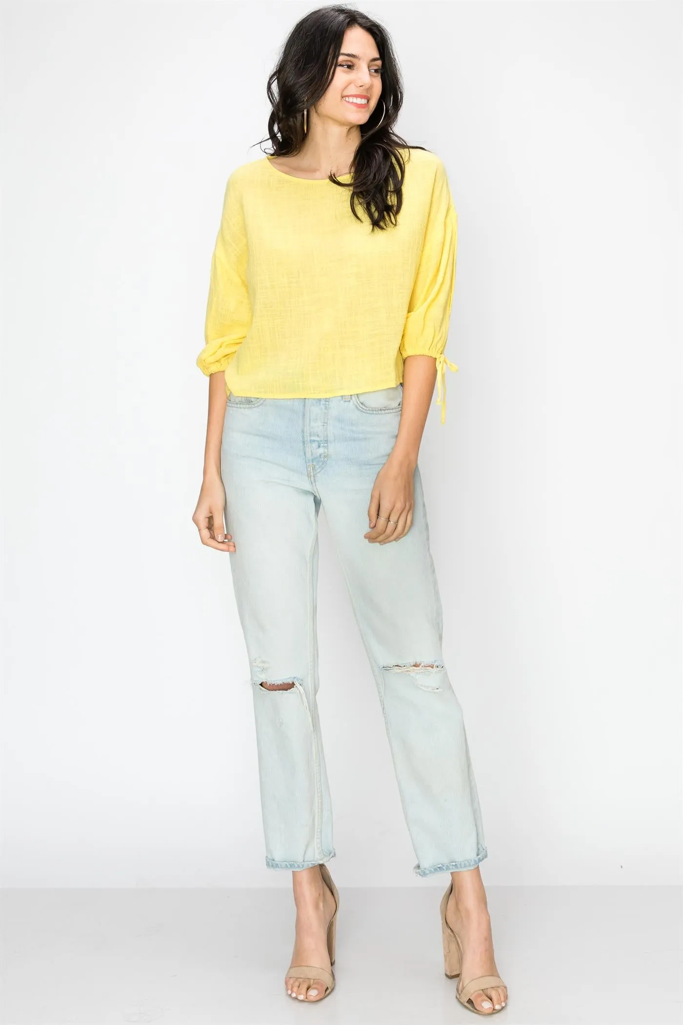 Balloon Sleeve Breezy Blouse