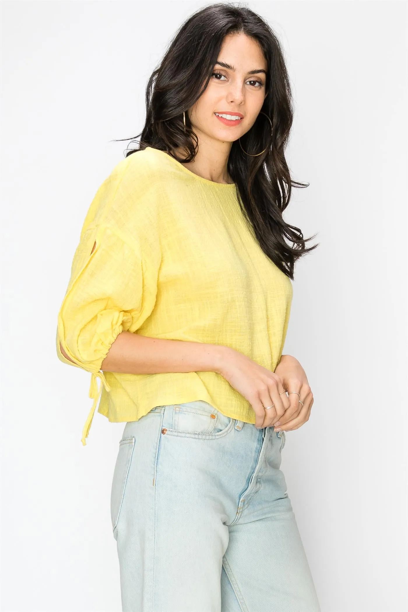 Balloon Sleeve Breezy Blouse
