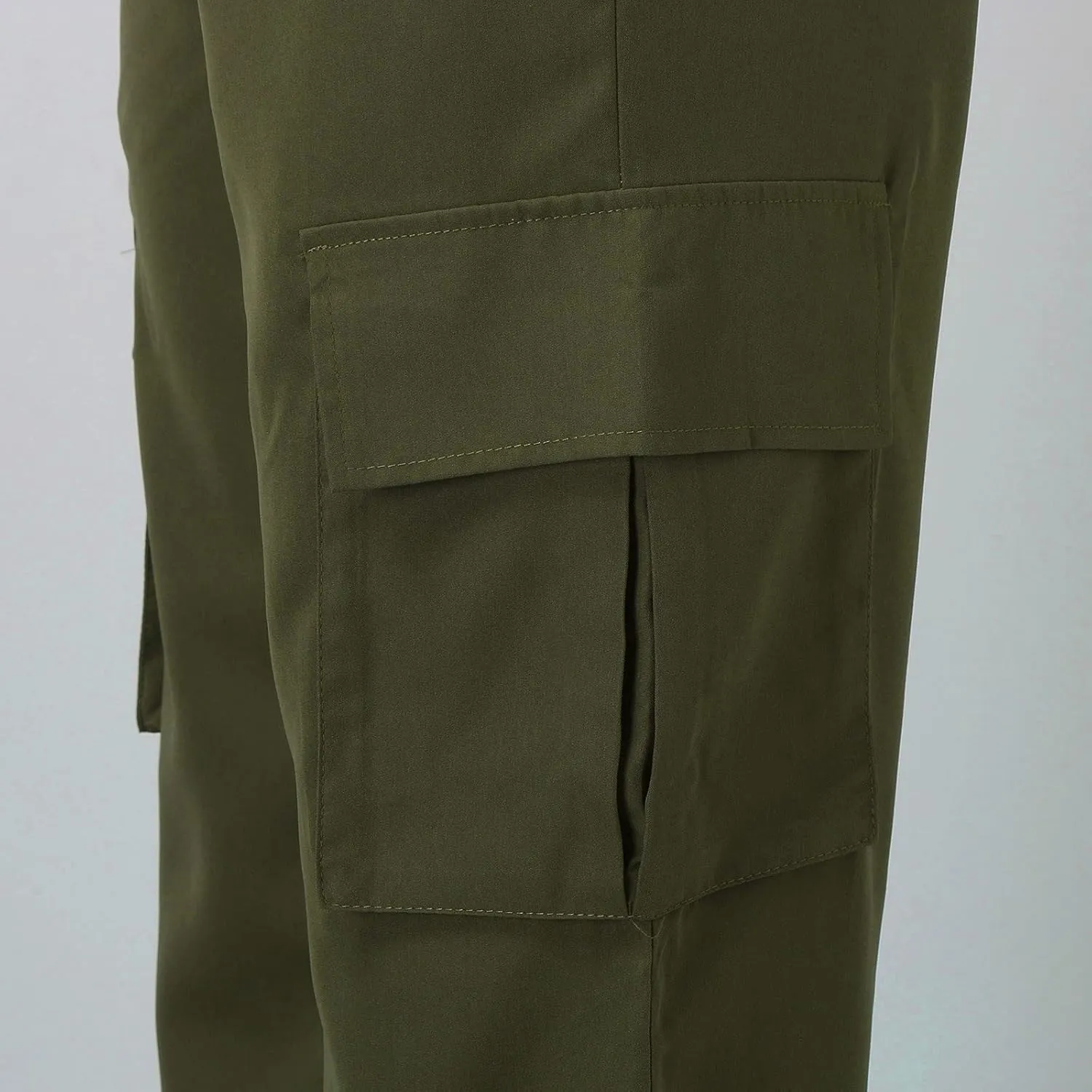 Belt Less Pants Women Wide Leg High Waisted Casual Trousers Straight Leg Relaxed Style Loose Sweatpants with Pockets