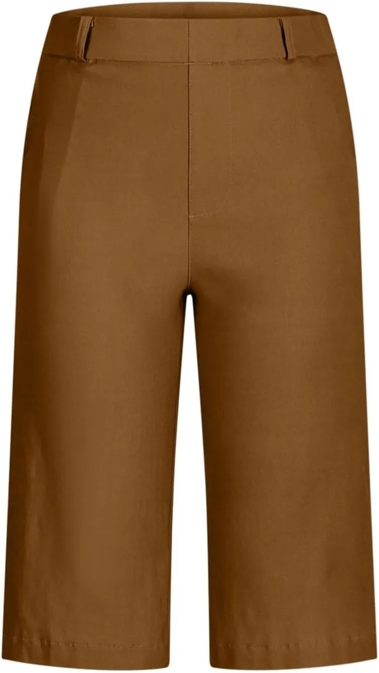 Bermuda Shorts for Women Knee Length Casual High Waisted Chino Shorts with Pockets 2025 Work Comfy Straight Leg Outfits