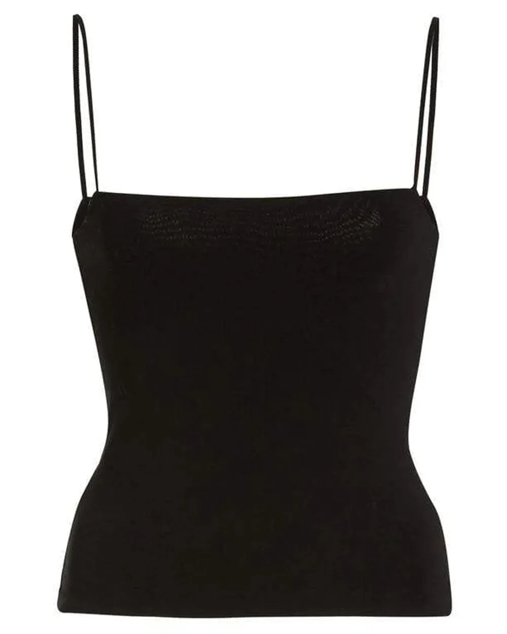 Black Pima Cotton Cami