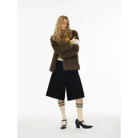 Brown Faux Fur Jacket
