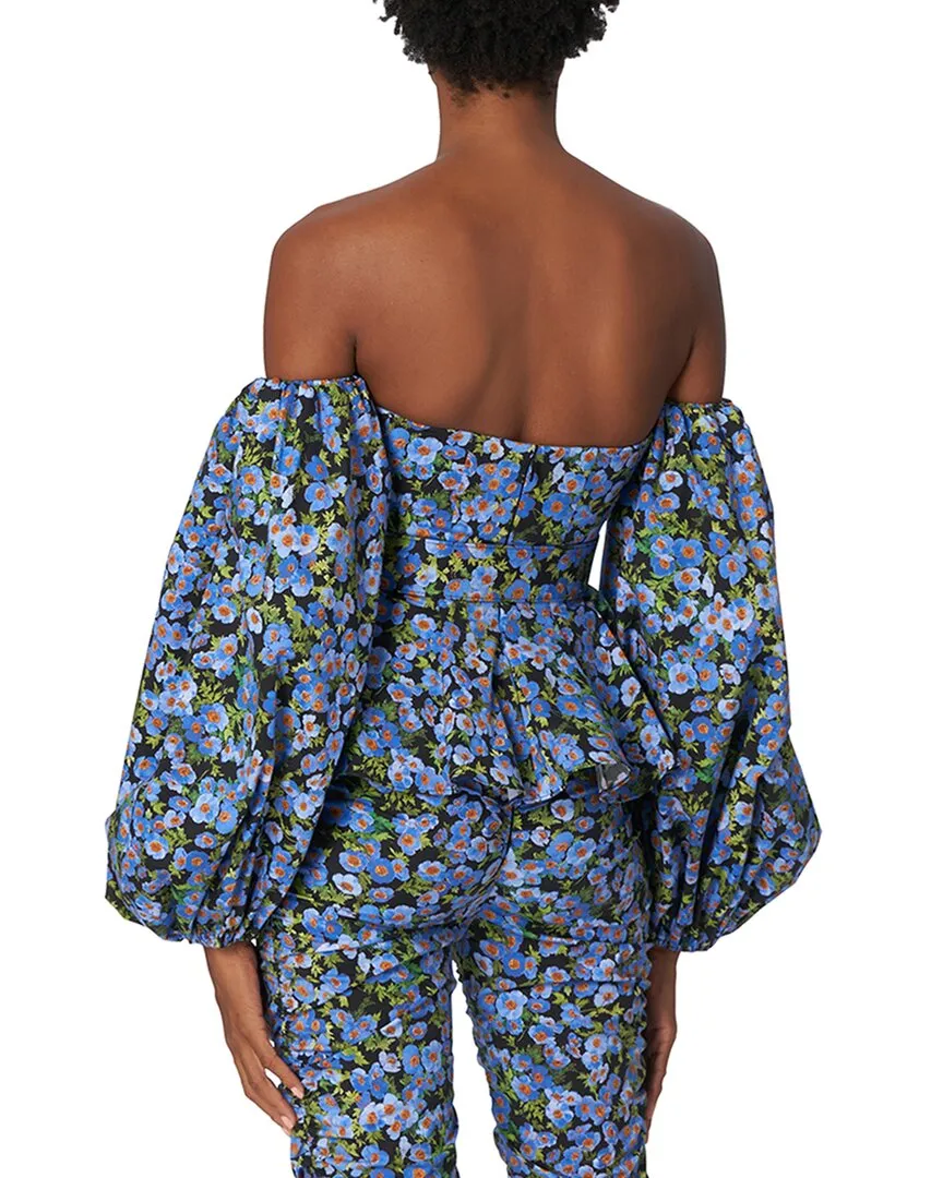 Carolina Herrera Off Shoulder Balloon Sleeve