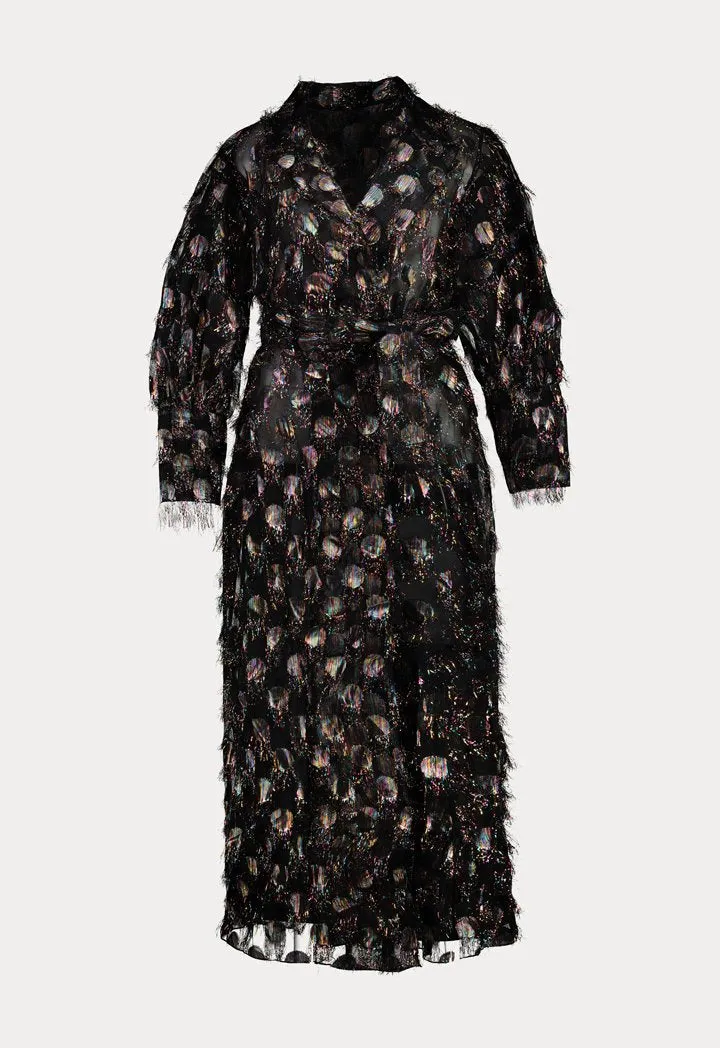 Choice Black Jacquard Kimono Black