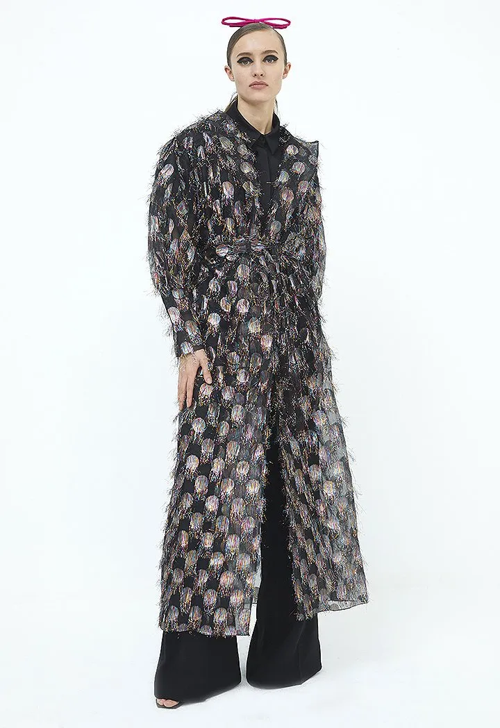 Choice Black Jacquard Kimono Black