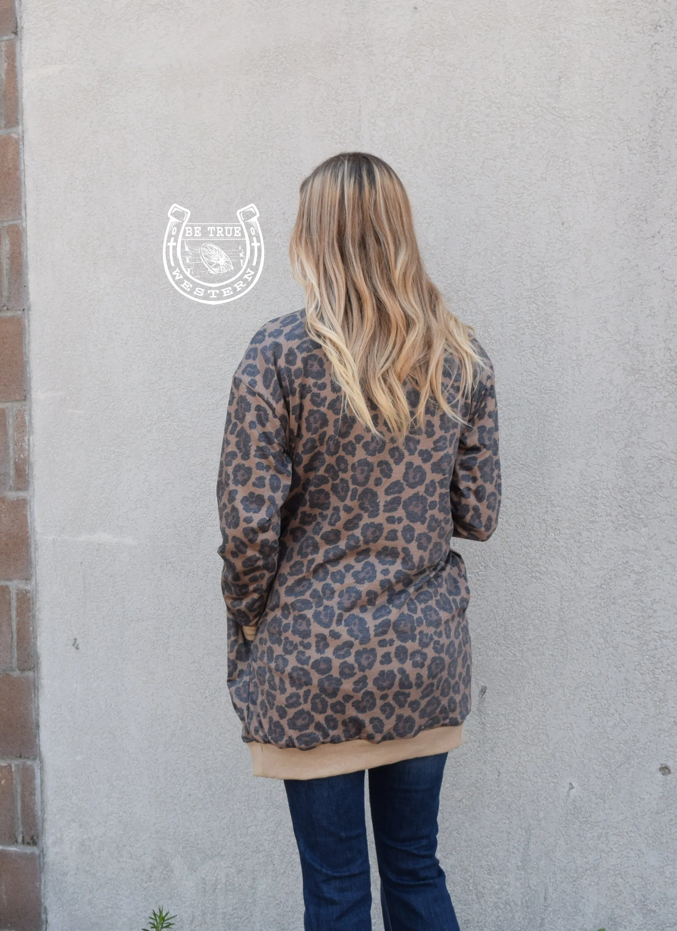Crazy Train HIDE N SEEK Reversible Camo/ Leopard Cardigan