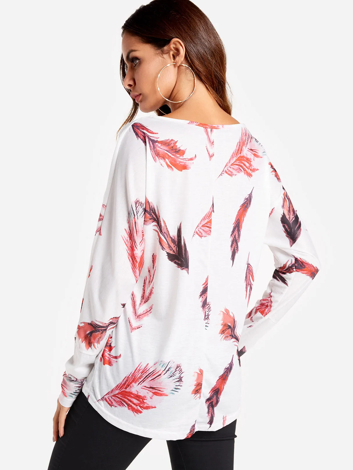 Custom Crew Neck Long Sleeve White T-Shirts