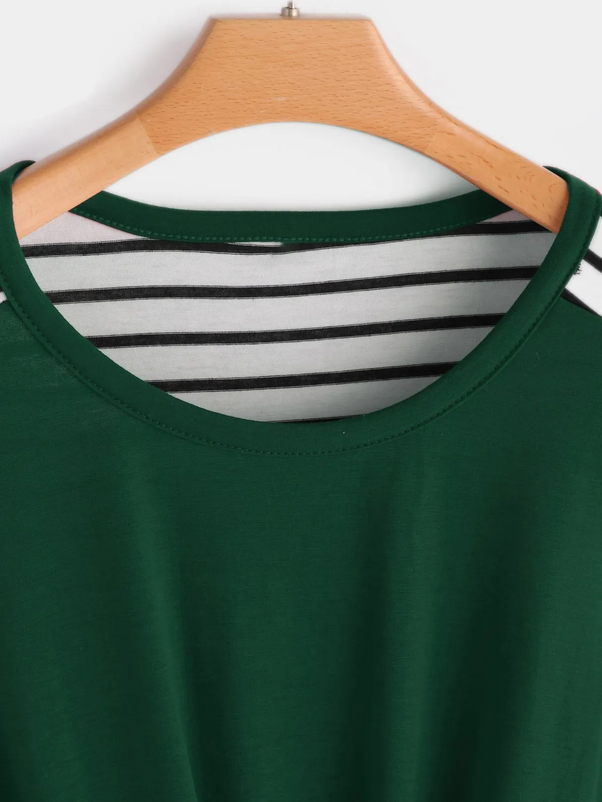 Custom Round Neck Tie-Up Long Sleeve T-Shirts