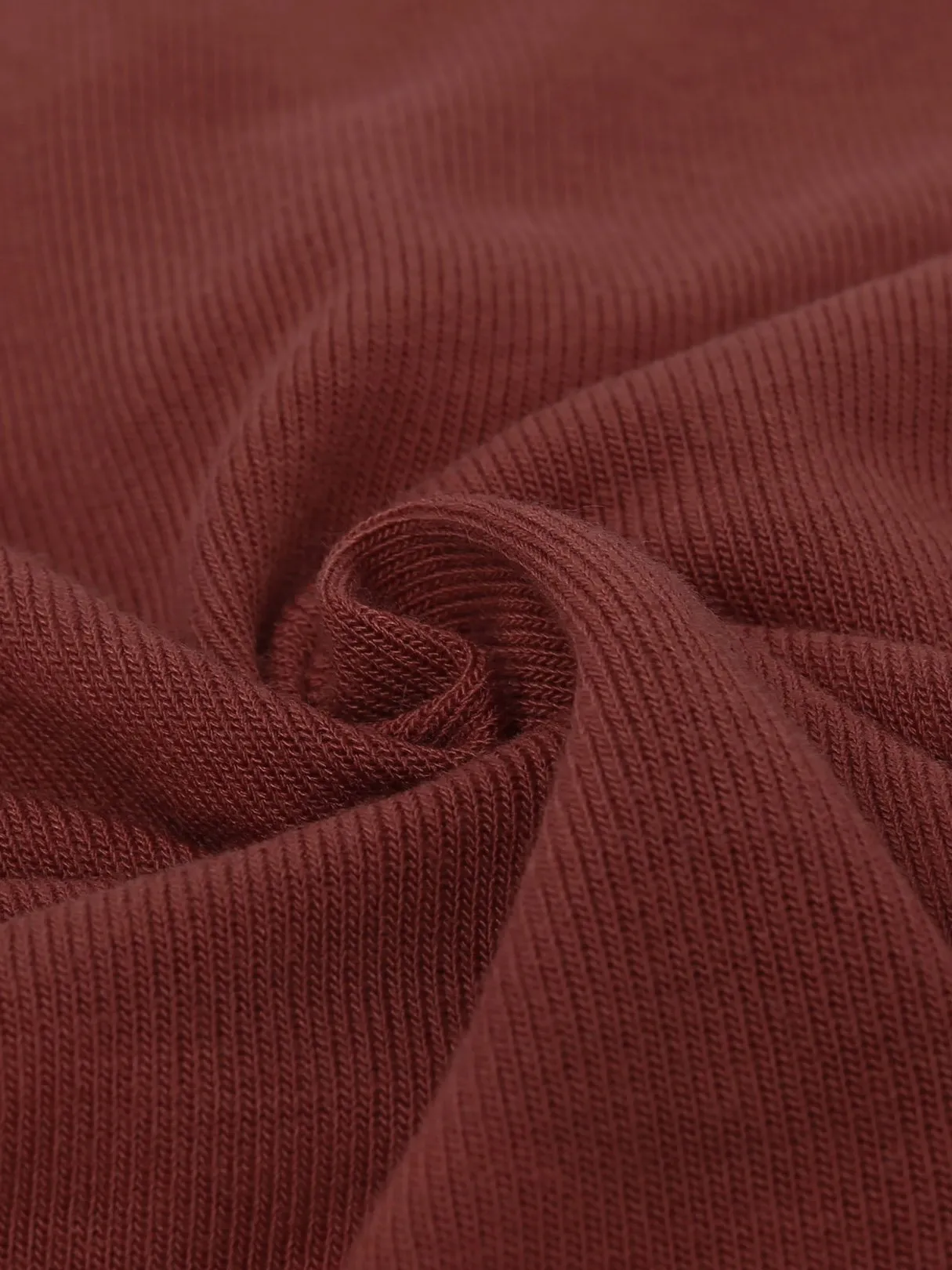 Custom Sexy V-Neck Button Details Curved Hem Top
