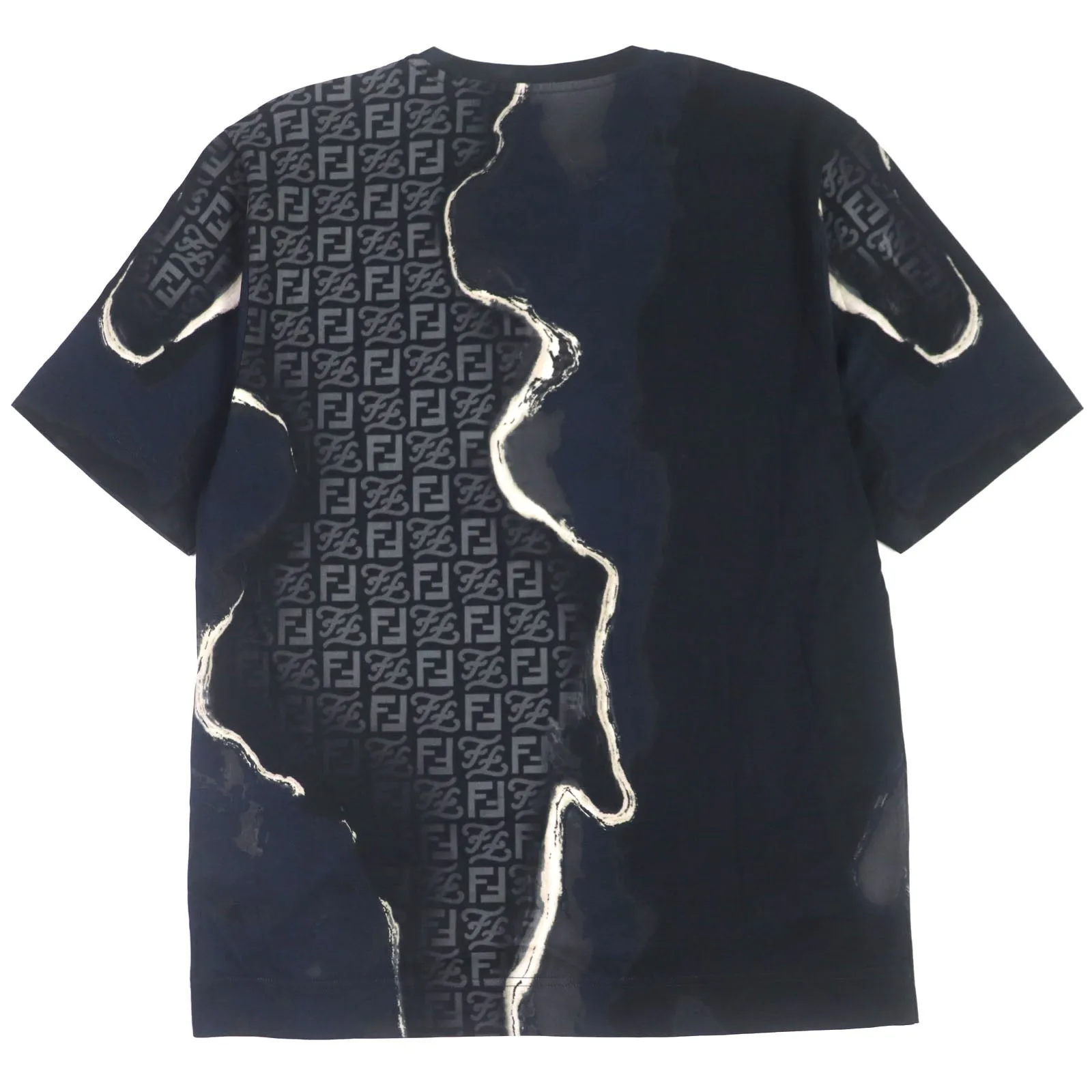 Fendi Cotton FF Logo Crew Neck T-Shirt M