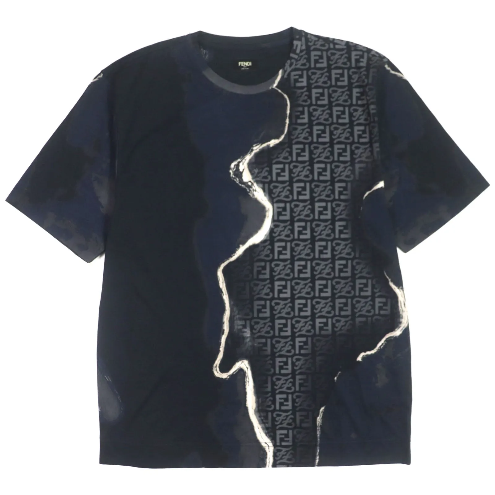 Fendi Cotton FF Logo Crew Neck T-Shirt M