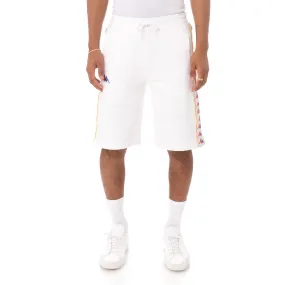 Kappa 222 BANDA CAGWAY SHORTS Men’s - WHITE-FUCHSIA-BLUE-YELLOW DK