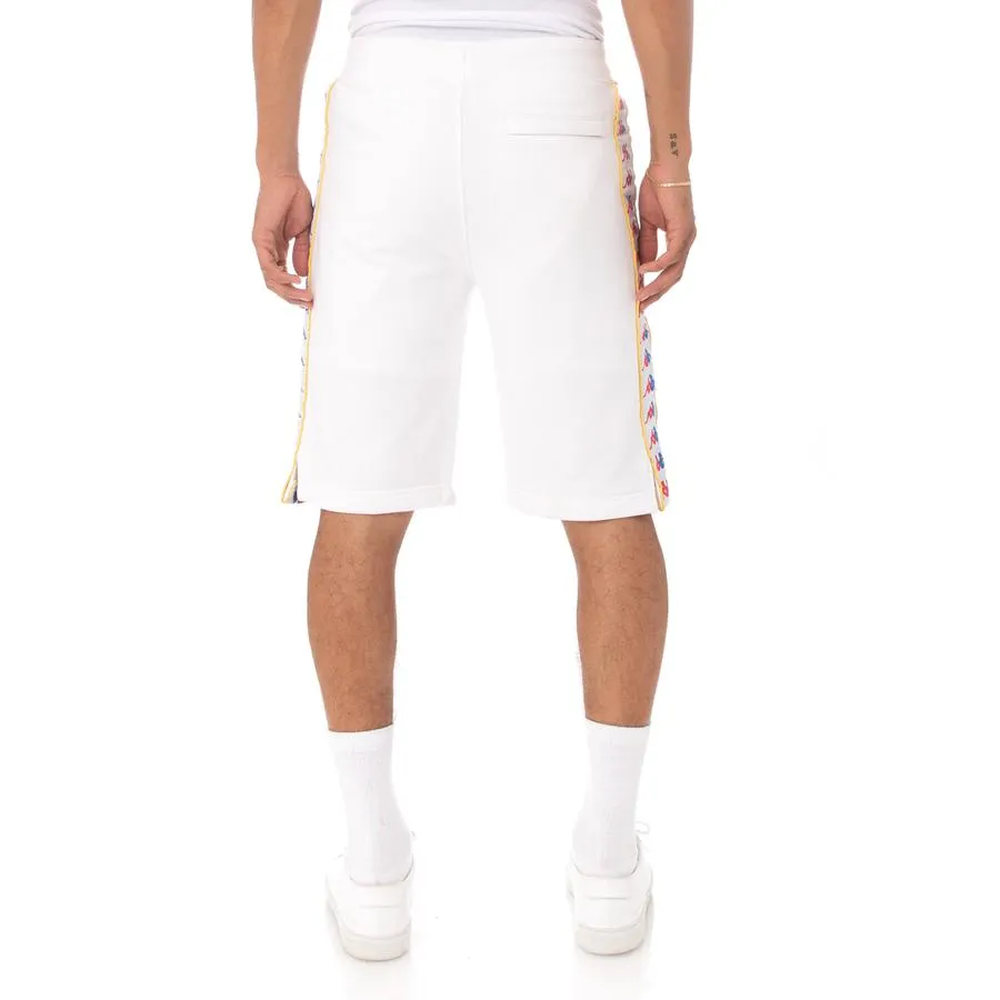 Kappa 222 BANDA CAGWAY SHORTS Men’s - WHITE-FUCHSIA-BLUE-YELLOW DK
