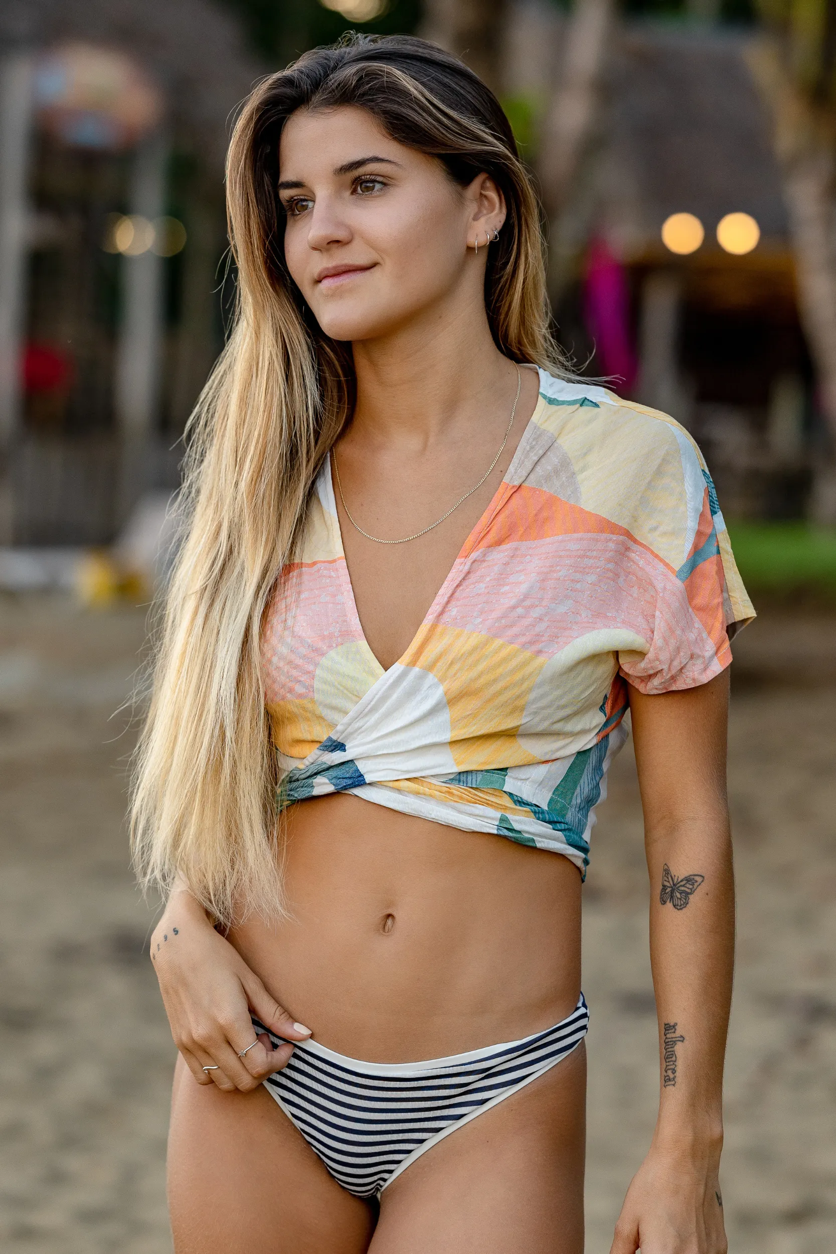 Marilyn Wrap Top - Cabana
