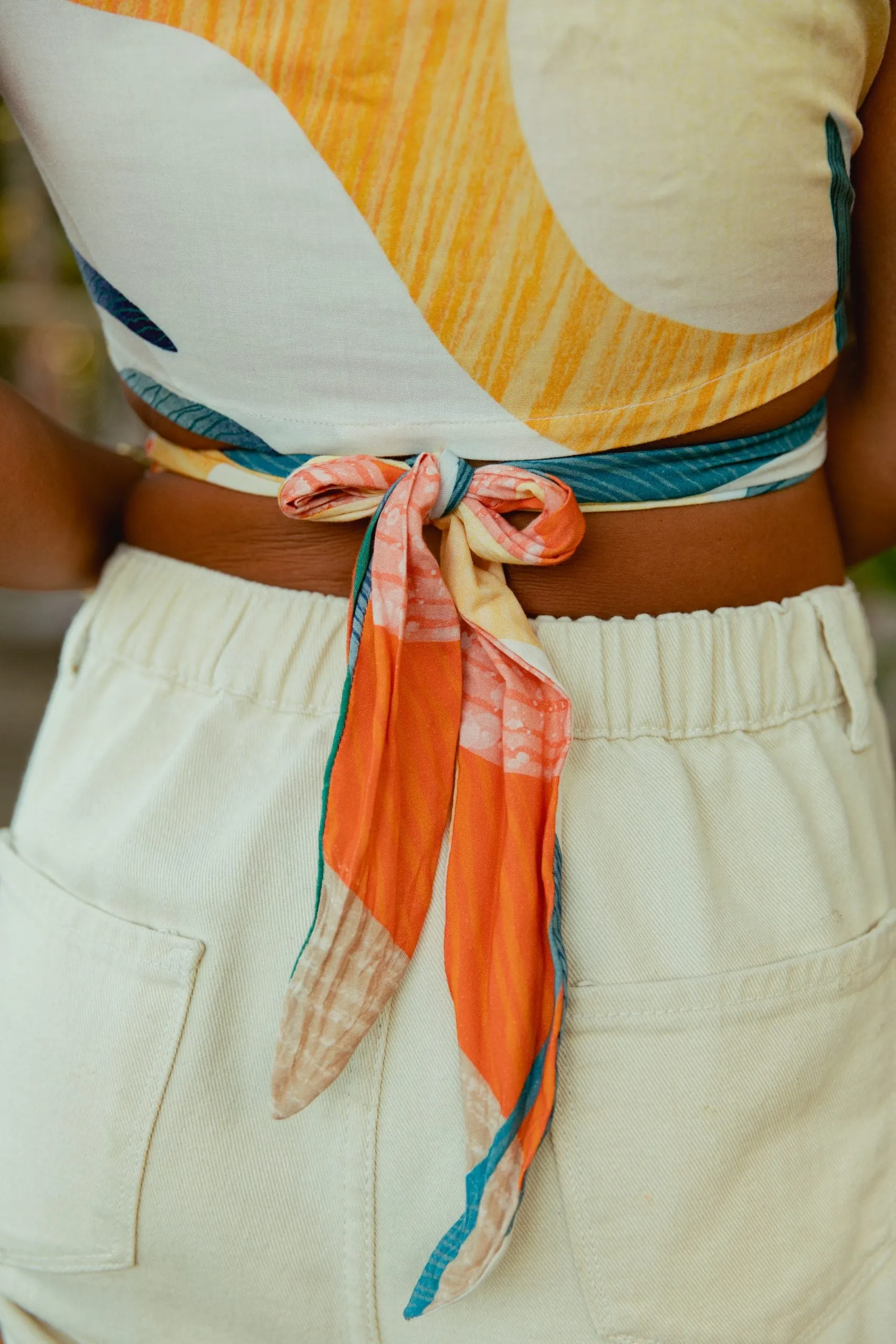 Marilyn Wrap Top - Cabana