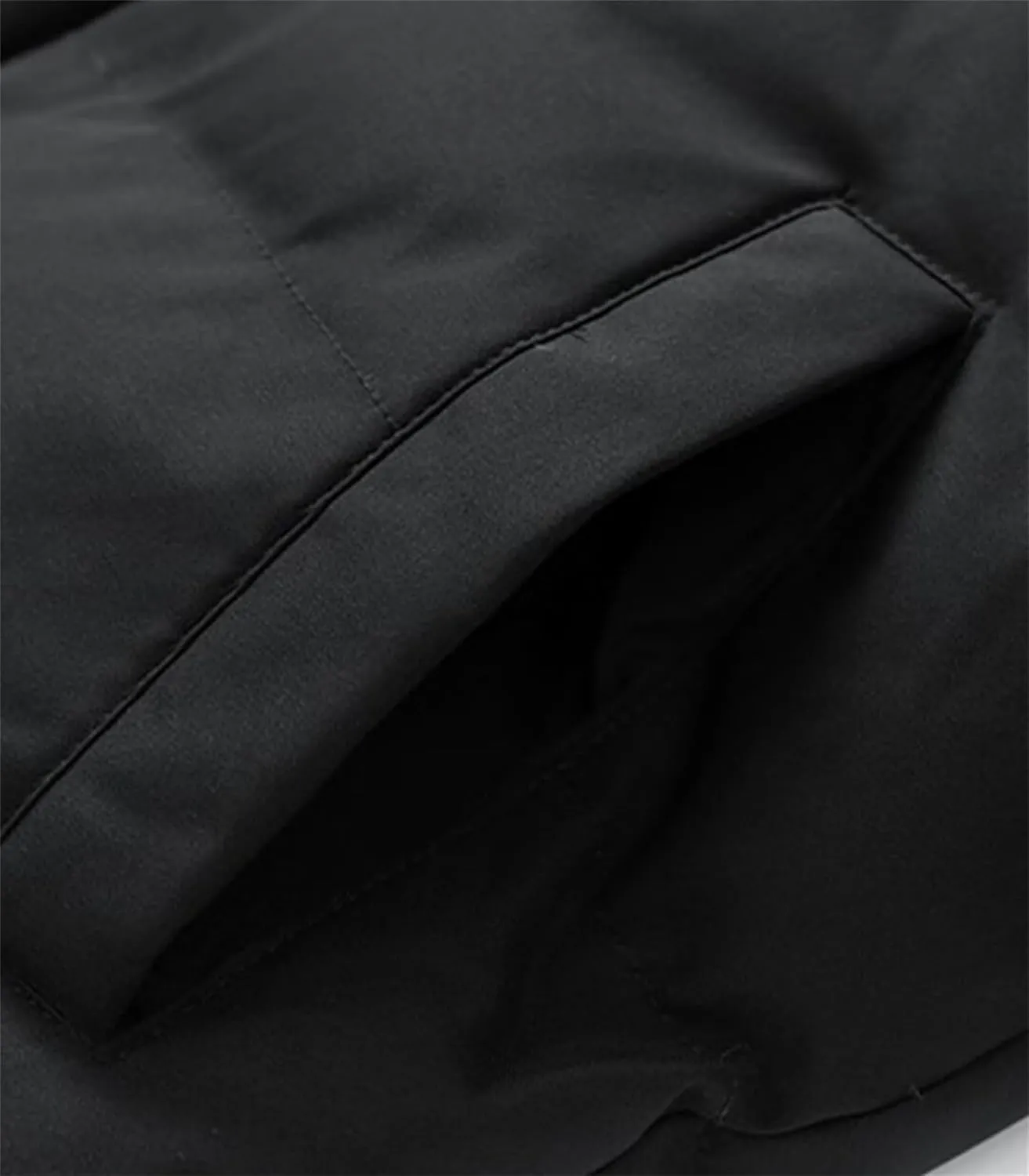 Mens Thermal Puffer Jacket Hooded Ski Puffer Jacket Waterproof Long Sleeve Coats Thicken Winter Warm Overcoats