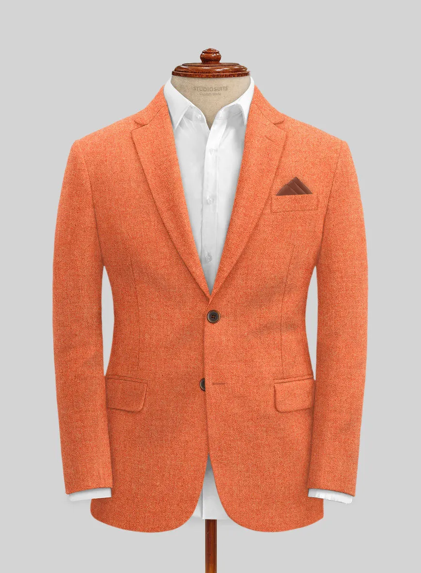 Naples Spring Orange Tweed Jacket