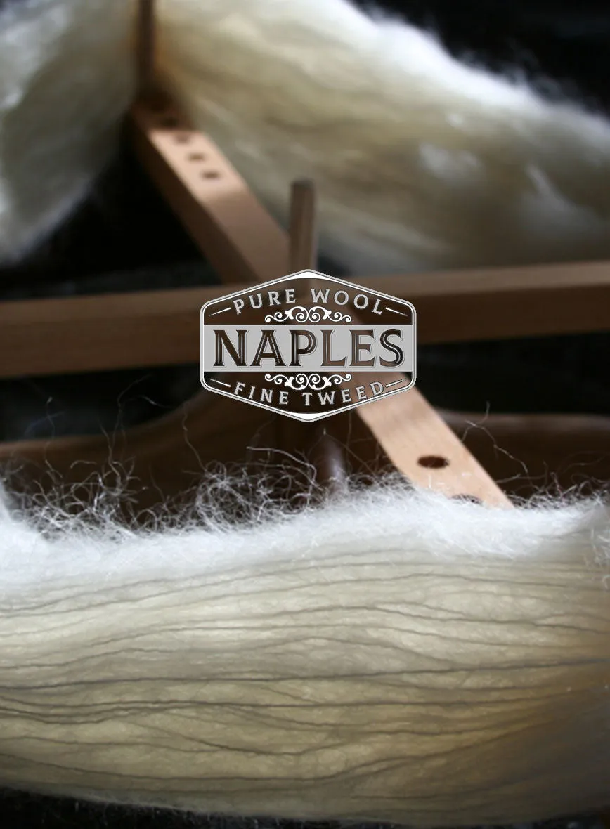 Naples Wide Herringbone Dark Brown Tweed Jacket