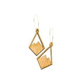 Natural Wood Earrings | PEAKS