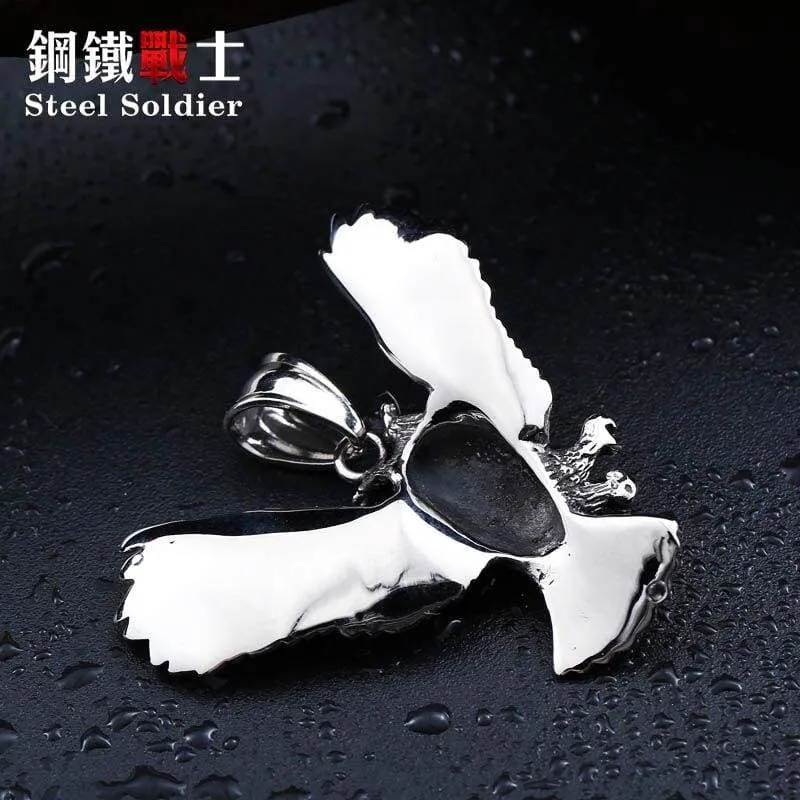 owl pendant necklace for Men Stainless Steel Jewelry