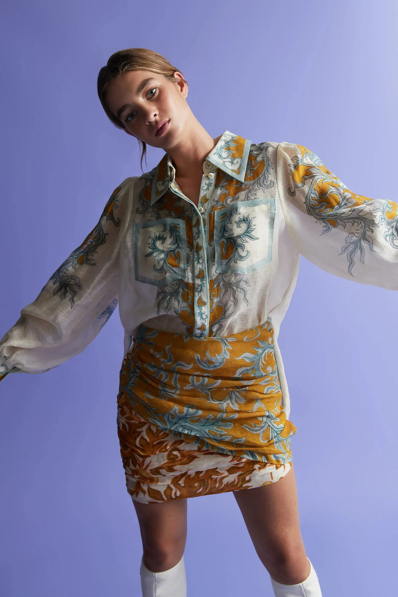 PALOMA BALLOON SLEEVE BLOUSE