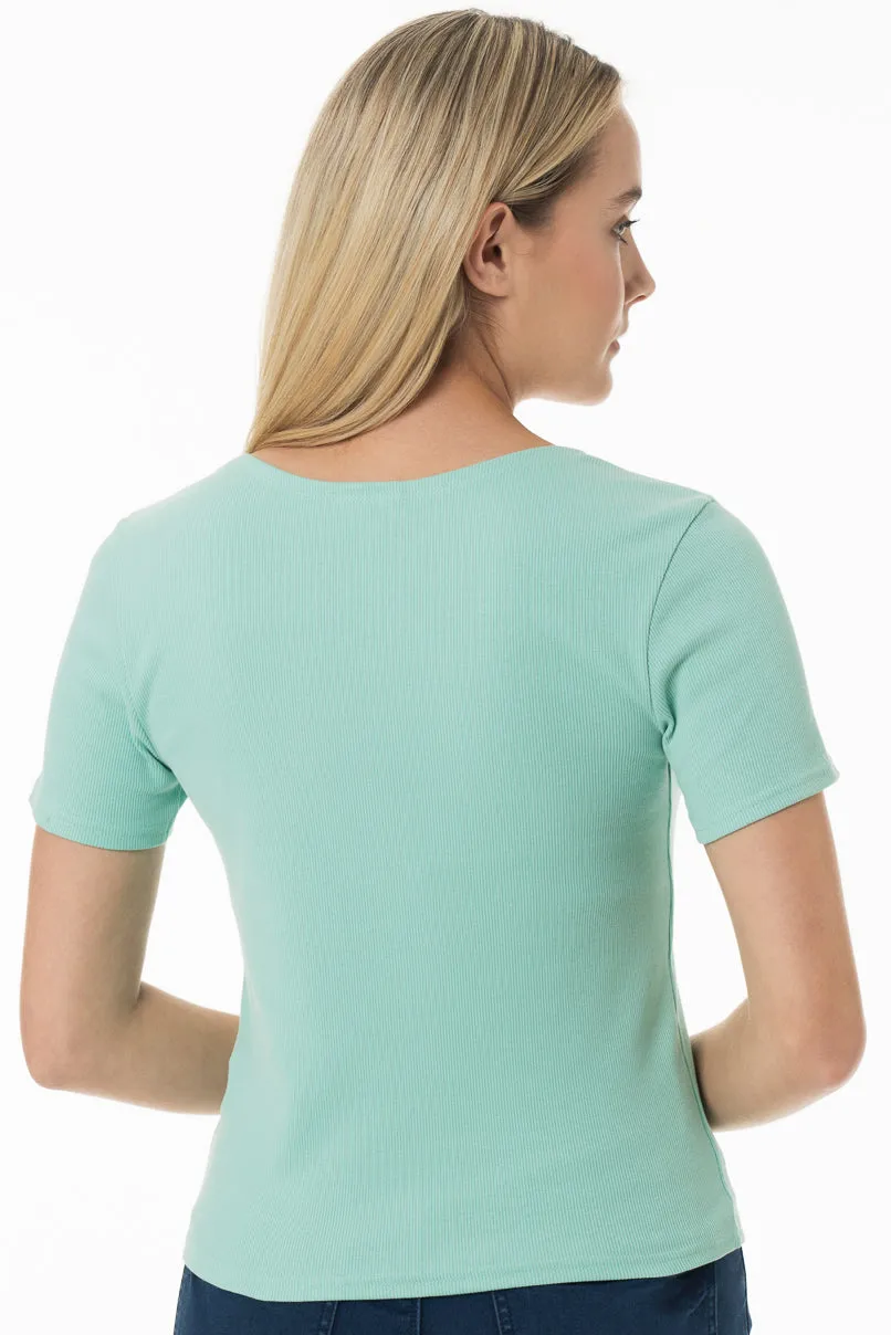 Ribbed Top _ 150053 _ Green