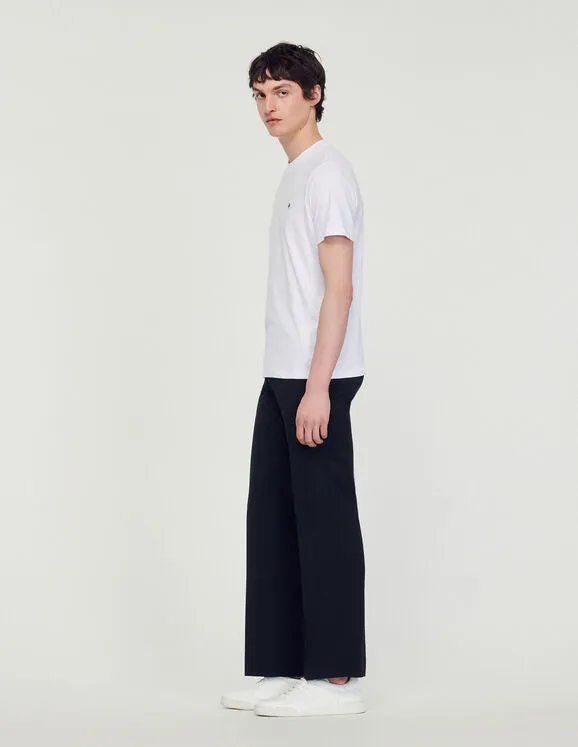 T-Shirt With Square Cross Patch