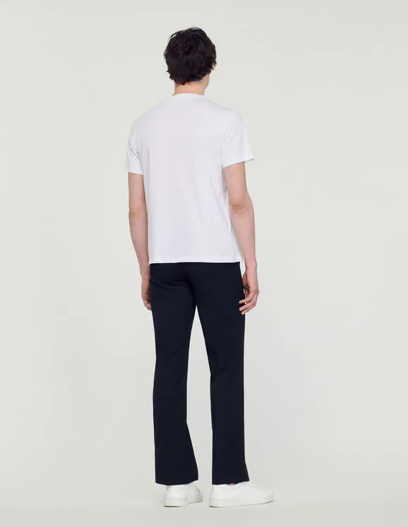 T-Shirt With Square Cross Patch