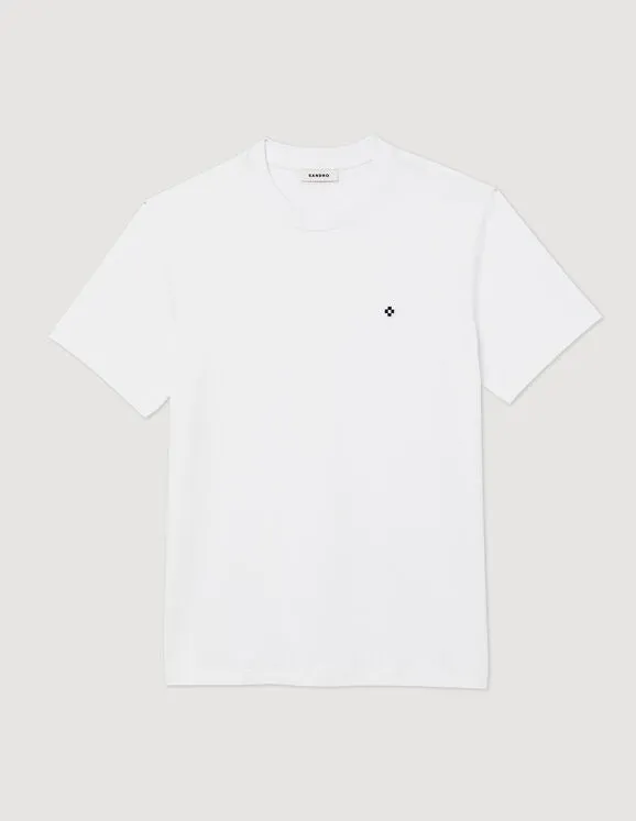 T-Shirt With Square Cross Patch