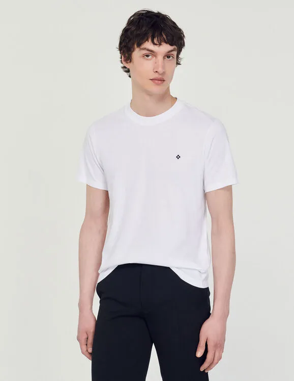 T-Shirt With Square Cross Patch