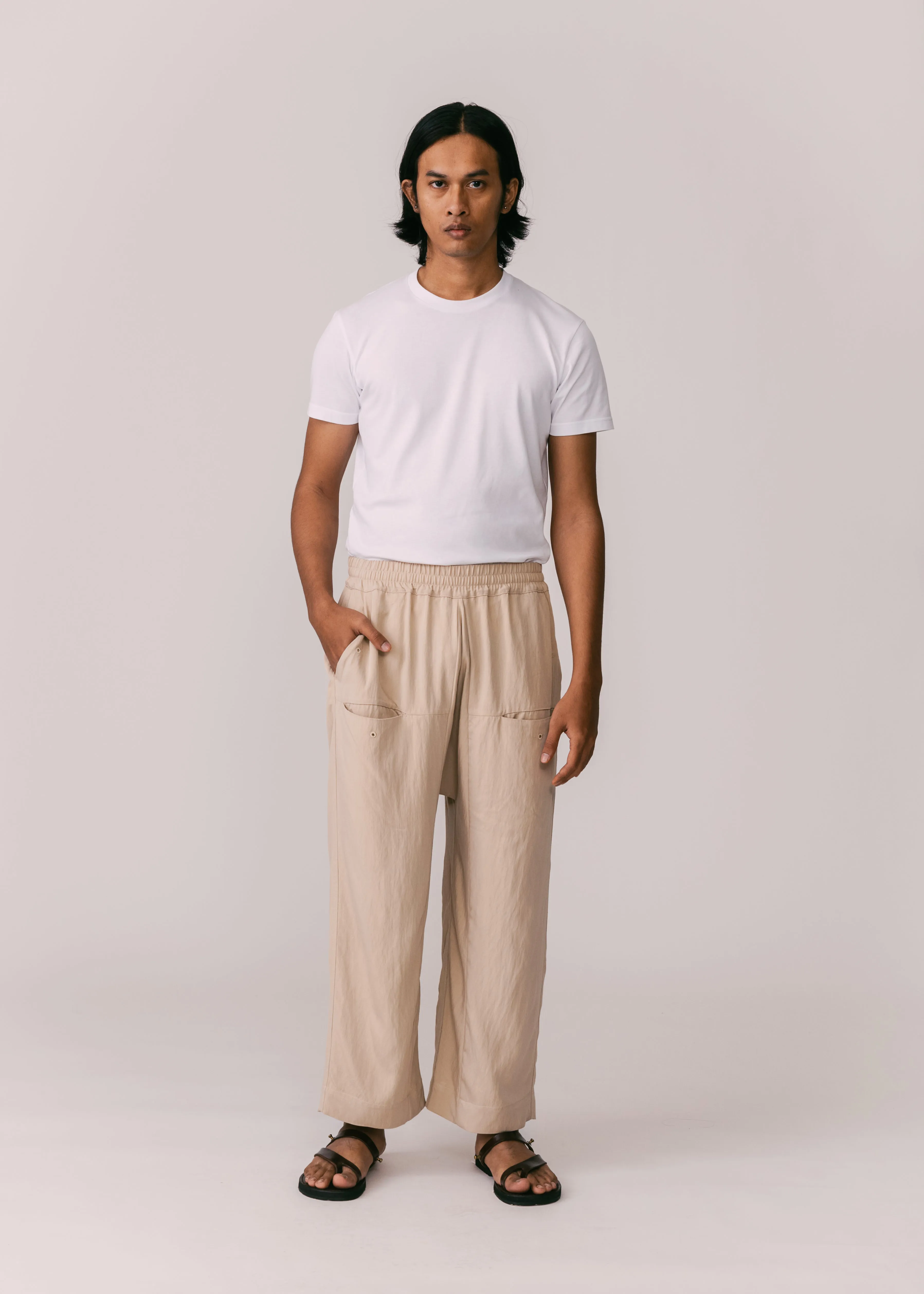 Unisex: Tahan Panelled Pants (Beige)