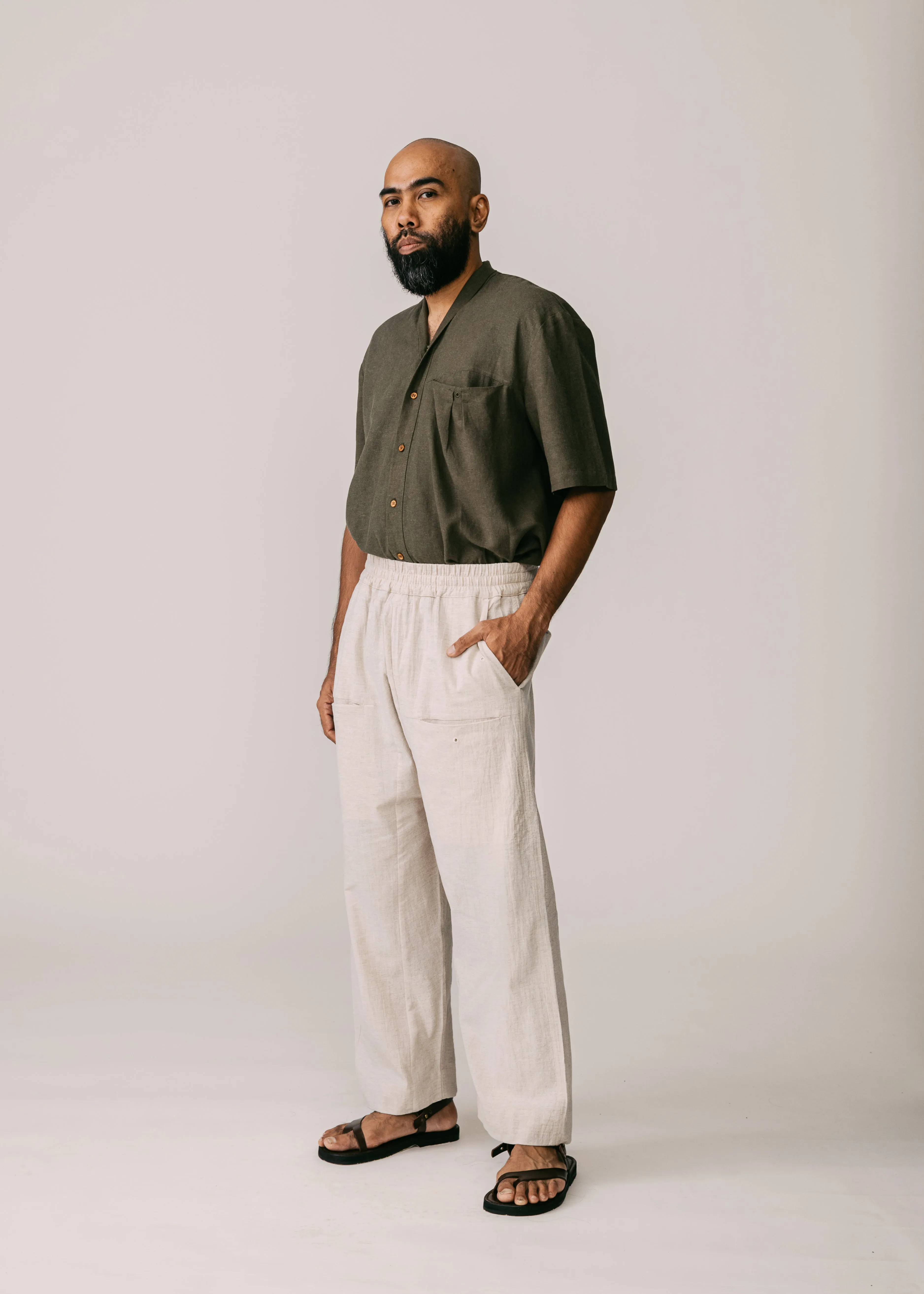 Unisex: Tahan Panelled Pants (Sand)