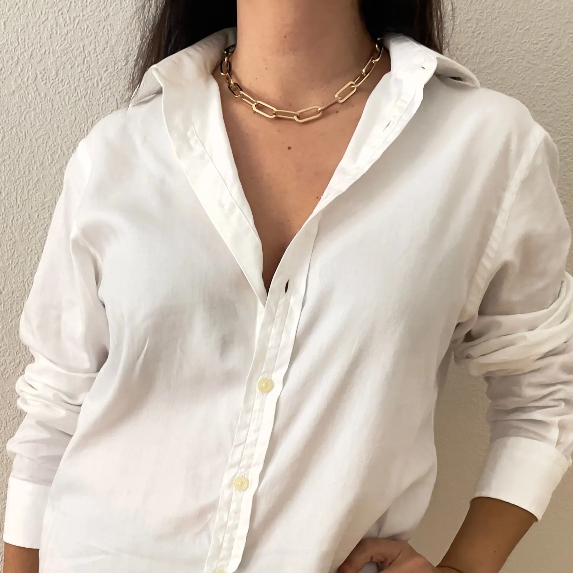 Vintage Jaeger White Cotton Shirt
