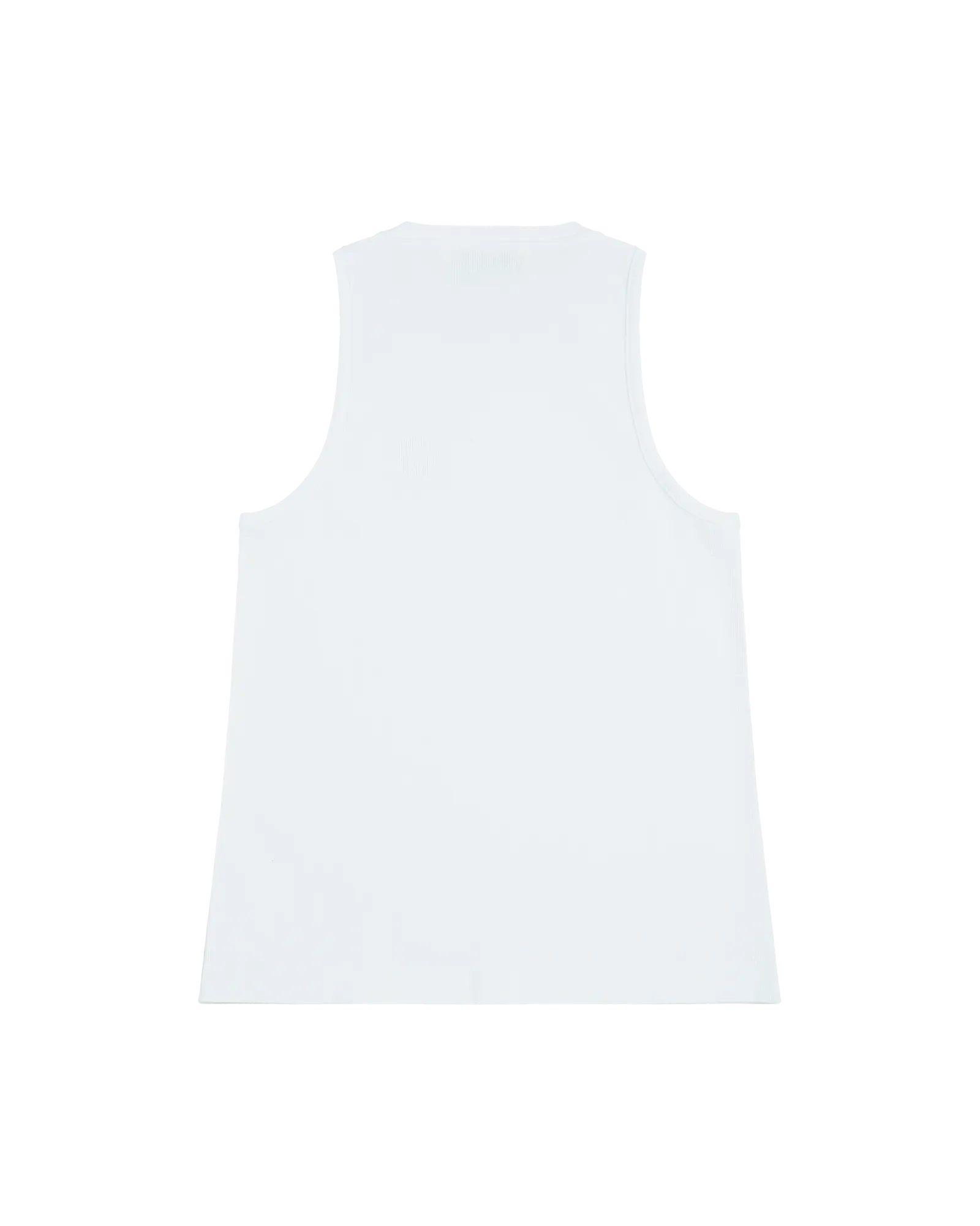 WHITE SQUARE NECK TANK TOP