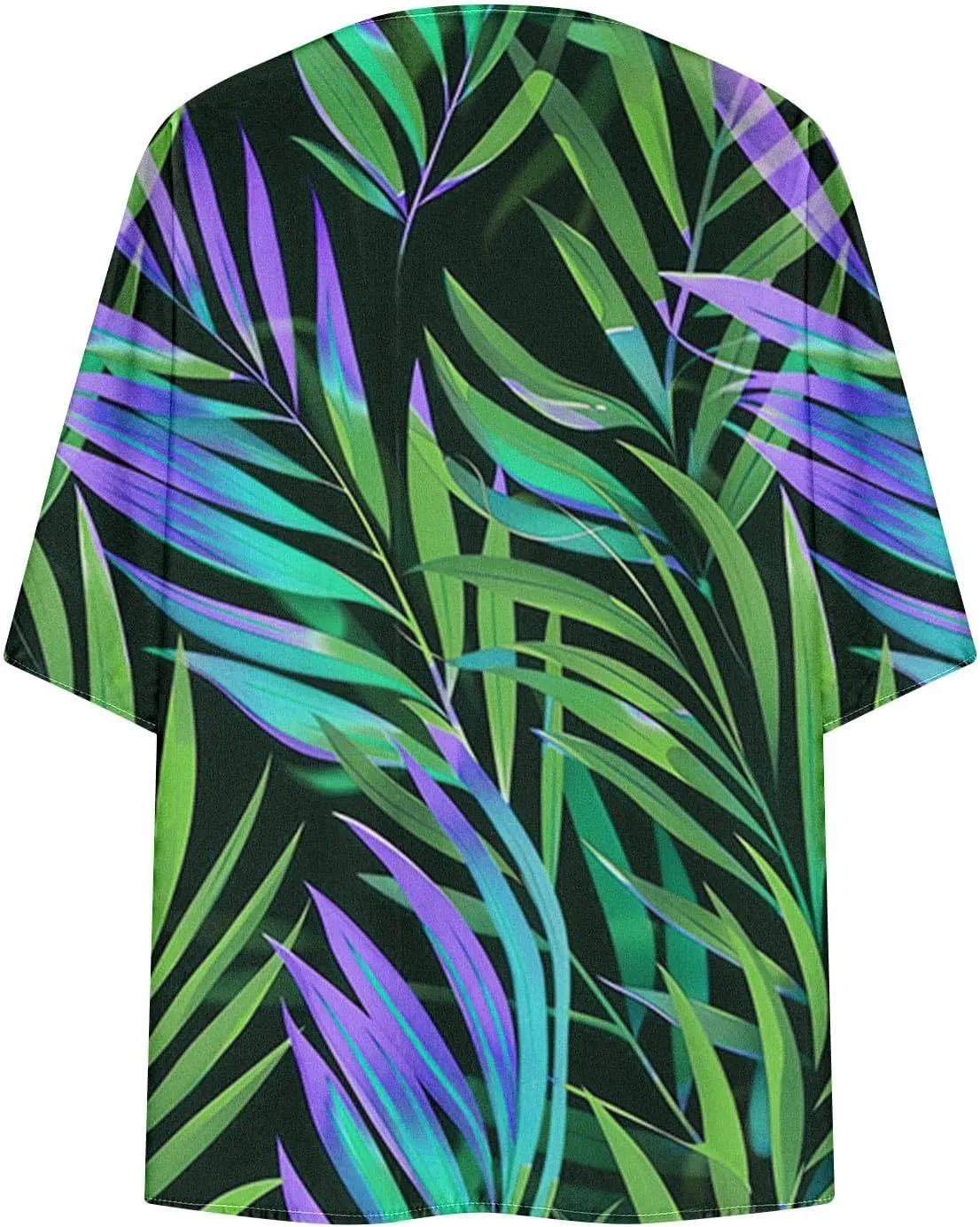Women's Beach Bathing Suit Cover Up Floral Print Kimono Cardigan Summer Casual Loose Tops 2025 Comfy Vacation Clothes