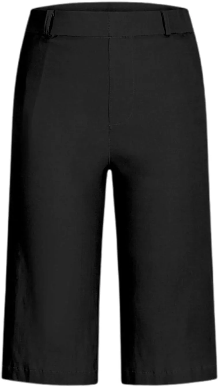 Womens Casual High Waist Straight Leg Pants Stretchy Button Business Dress Work Pocket Trousers Flat Front Slacks