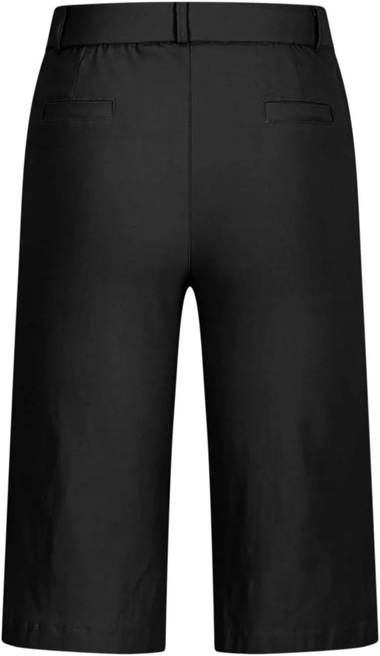 Womens Casual High Waist Straight Leg Pants Stretchy Button Business Dress Work Pocket Trousers Flat Front Slacks
