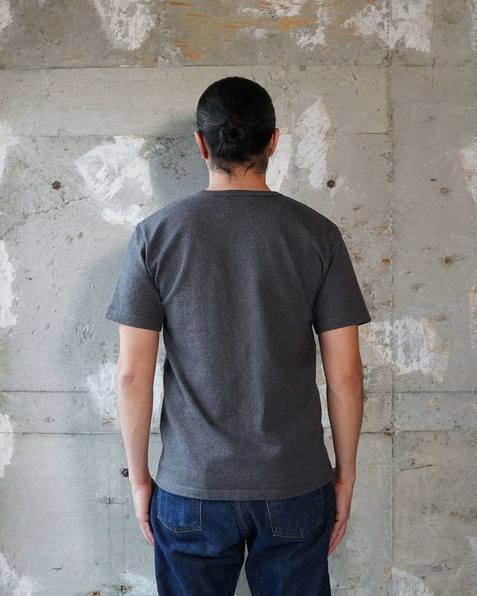 Wonder Looper 409gsm Double Heavyweight T Shirt - Charcoal
