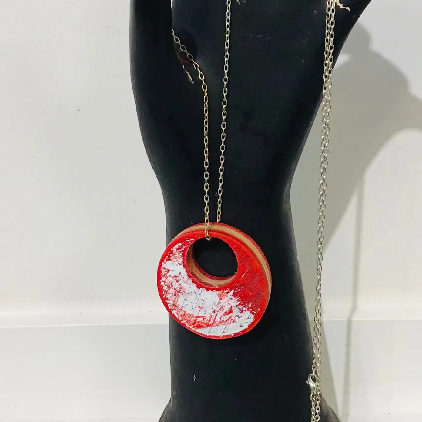 Wood Pendant Necklaces by Pocket Woodwork